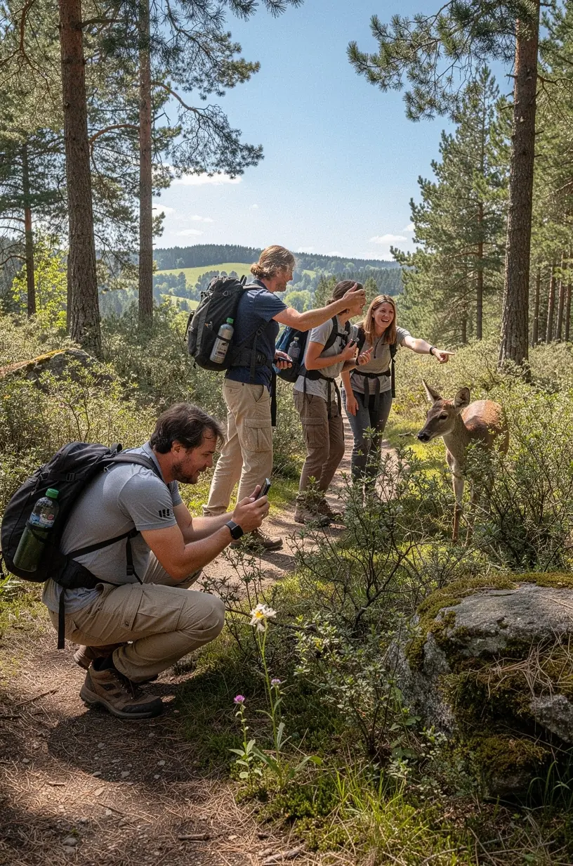 Planning a day of light tourism outdoors